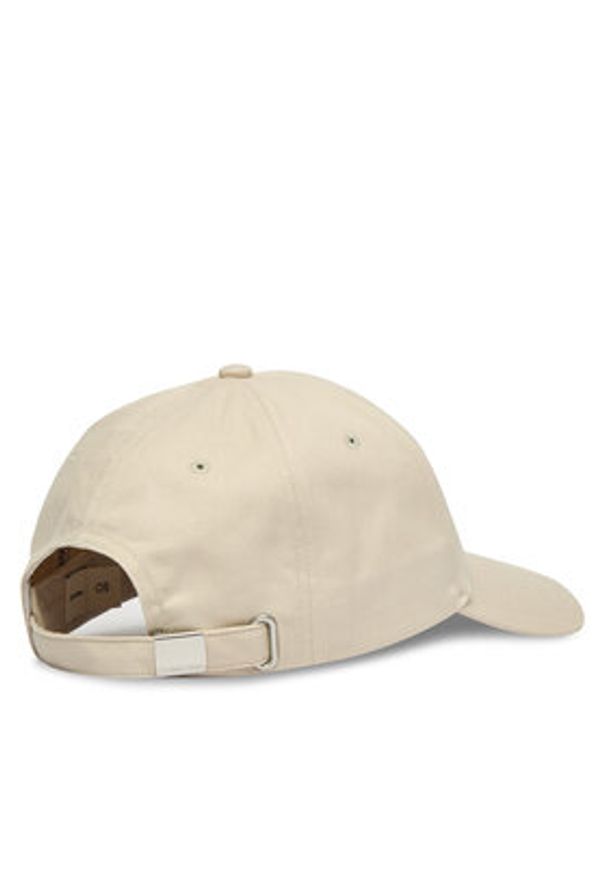 Calvin Klein Czapka z daszkiem Coton Twill Standard Logo Hw Cap LV04D5080G Beżowy. Kolor: beżowy. Materiał: bawełna