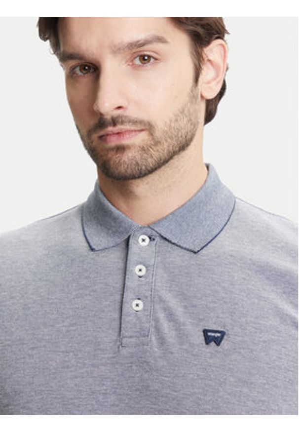 Wrangler Polo 112352280 Biały Regular Fit. Typ kołnierza: polo. Kolor: biały. Materiał: bawełna