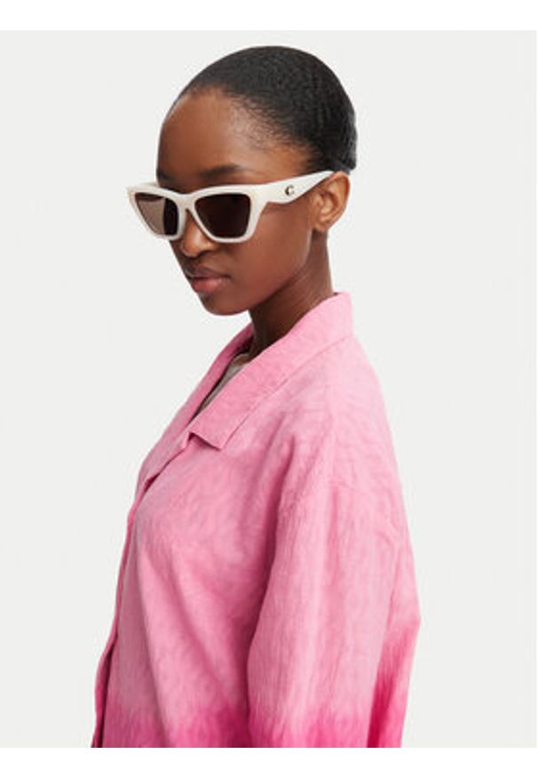 Roxy Koszula Ocean Gradient ERJX603490 Różowy ciemny Oversize. Kolor: różowy. Materiał: bawełna. Wzór: gradientowy