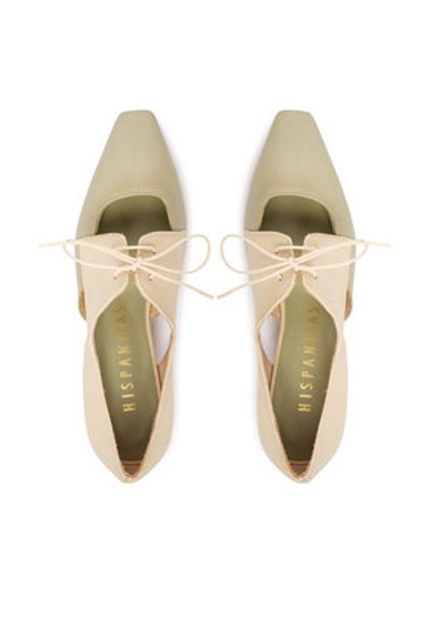 Hispanitas Półbuty BHV264628 C004 Zielony. Kolor: zielony. Materiał: skóra