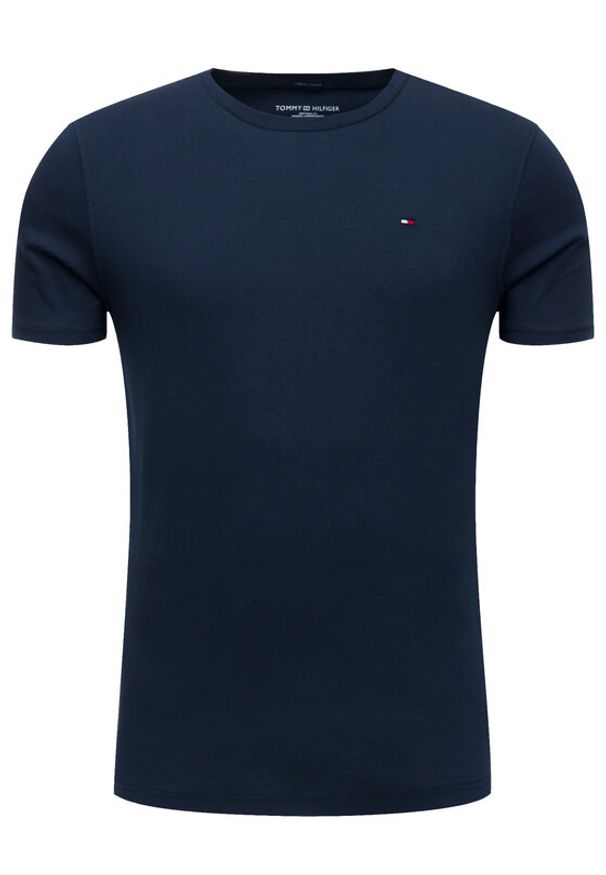 TOMMY HILFIGER - Tommy Hilfiger T-Shirt 2S87904671 Granatowy Regular Fit. Kolor: niebieski. Materiał: bawełna