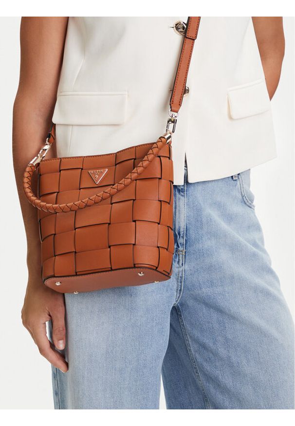 Guess Torebka Maylee HWWG96 61030 Brązowy. Kolor: brązowy. Materiał: skórzane