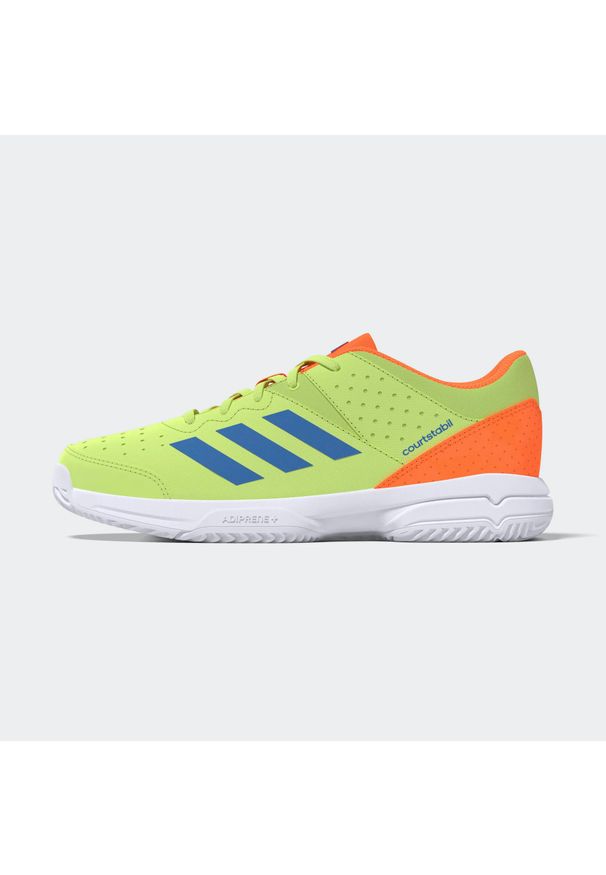 Adidas - Dziecięce buty halowe adidas Court Stabil. Kolor: żółty. Sport: turystyka piesza, piłka ręczna
