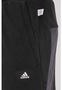adidas Performance spodnie HA6468 męskie kolor czarny wzorzyste. Kolor: czarny. Materiał: materiał, dzianina #2