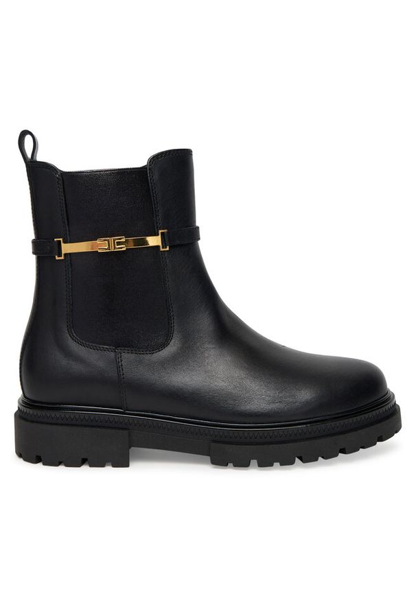 Botki Elisabetta Franchi. Kolor: czarny