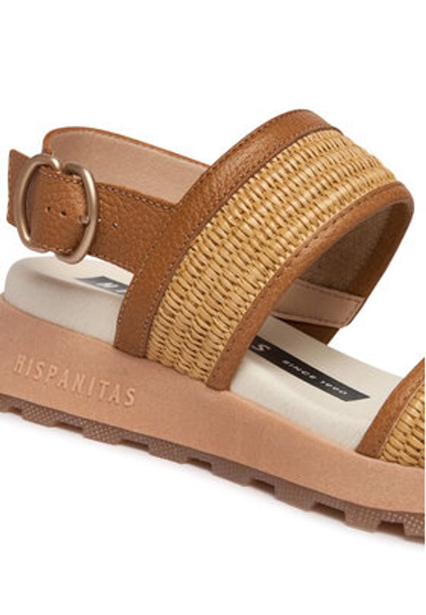 Hispanitas Sandały RHV264714 C009 Brązowy. Kolor: brązowy. Materiał: skóra
