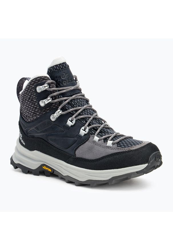 Buty trekkingowe damskie Jack Wolfskin Cyrox Texapore Mid. Kolor: szary. Styl: sportowy