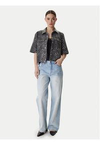 Vero Moda Koszula jeansowa Bella 10336318 Szary Loose Fit. Kolor: szary. Materiał: bawełna #3