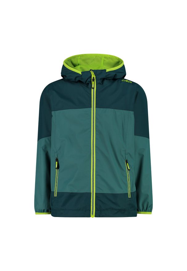Kurtka dziecięca turystyczna CMP 34Z5224. Okazja: na co dzień. Kolor: zielony. Materiał: softshell. Styl: casual, sportowy