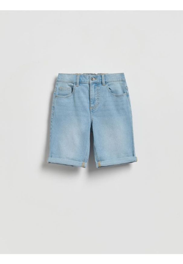 Reserved - Jeansowe szorty - niebieski. Kolor: niebieski. Materiał: jeans