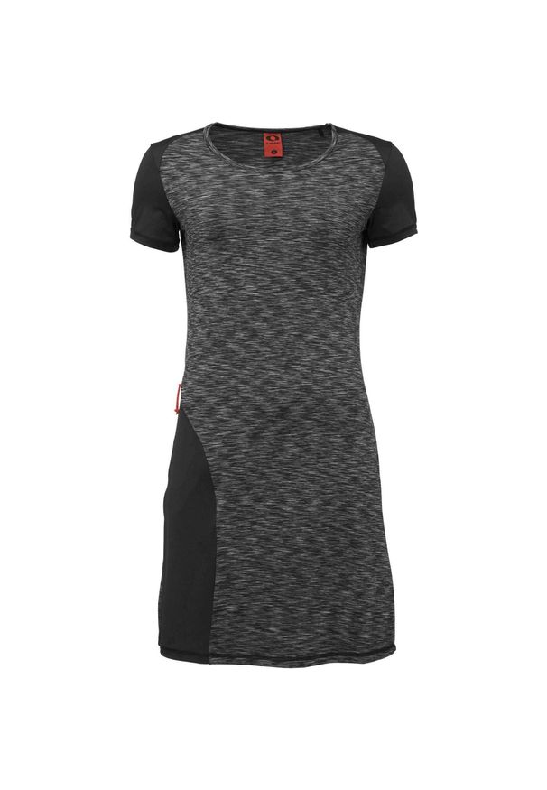 ZONE PERFECT - Sukienka damska LOAP Mapsa Szaro-Czarna, S. Kolor: czarny. Typ sukienki: sportowe. Styl: sportowy