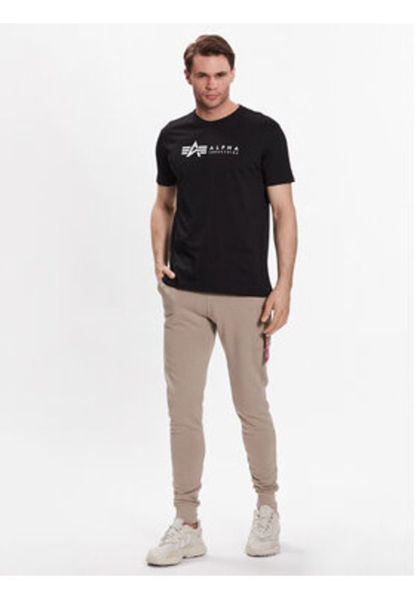 Alpha Industries Komplet t-shirtów Alpha Label 118534 Czarny Regular Fit. Kolor: czarny. Materiał: bawełna