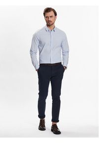 Calvin Klein Koszula K10K110856 Niebieski Slim Fit. Kolor: niebieski. Materiał: bawełna #3