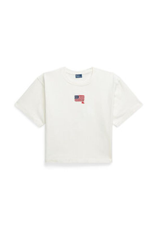 Polo Ralph Lauren T-Shirt 211973129001 Biały Relaxed Fit. Typ kołnierza: polo. Kolor: biały. Materiał: bawełna