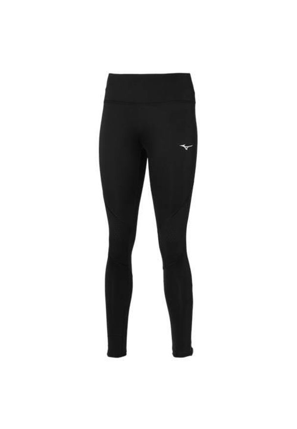Spodnie do biegania damskie Mizuno Warmalite. Kolor: czarny. Materiał: materiał, syntetyk