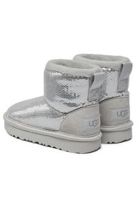 Ugg Śniegowce T Classic Mini Mirror Ball 1143708T Srebrny. Kolor: srebrny #4