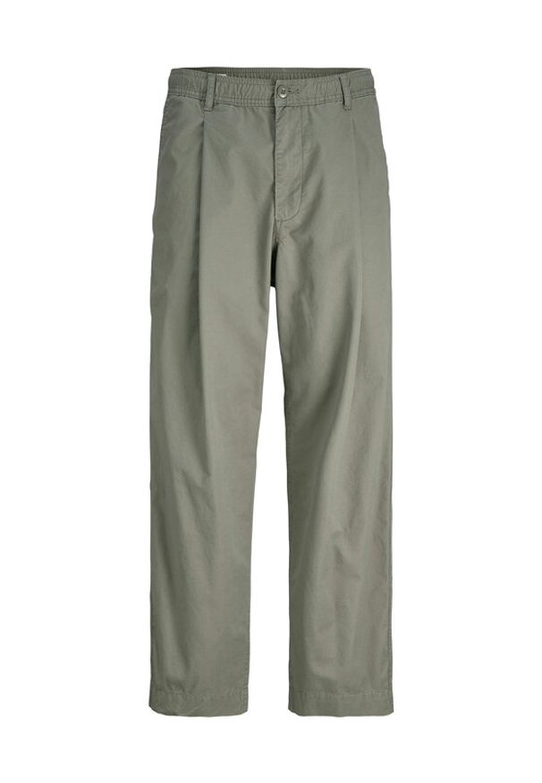 Jack & Jones - Jack&Jones Spodnie materiałowe Owen Cade 12282385 Zielony Baggy Fit. Kolor: zielony. Materiał: bawełna