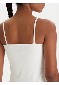 Guess Top V6RP14 KD952 Écru Slim Fit. Kolor: kremowy. Materiał: syntetyk #4