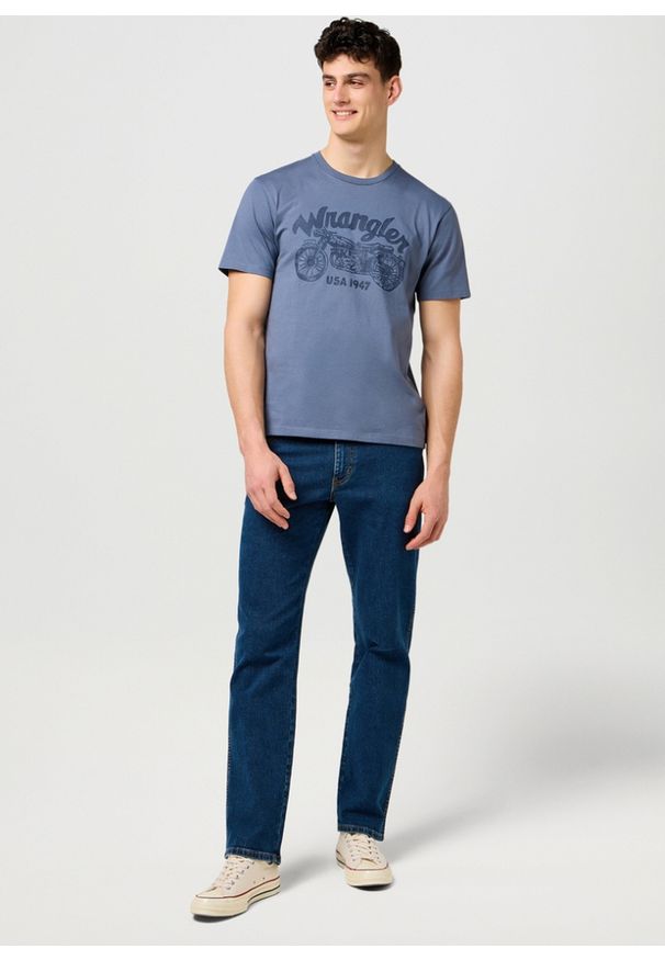 Wrangler - MESKA KOSZULKA WRANGLER AMERICANA TEE GRISAILLE 112371414