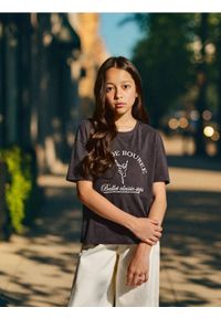 Sinsay - Koszulka z nadrukiem - szary. Kolor: szary. Wzór: nadruk #1