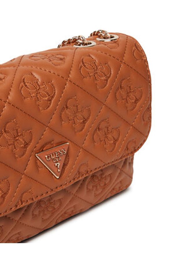 Guess Torebka HWQL96 58210 Brązowy. Kolor: brązowy. Materiał: skórzane