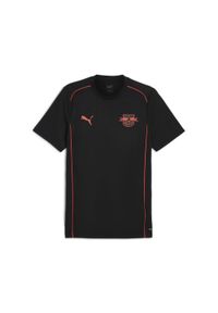 Puma - Męska koszulka Casuals RB Leipzig PUMA Black Active Red. Kolor: czerwony, wielokolorowy, czarny