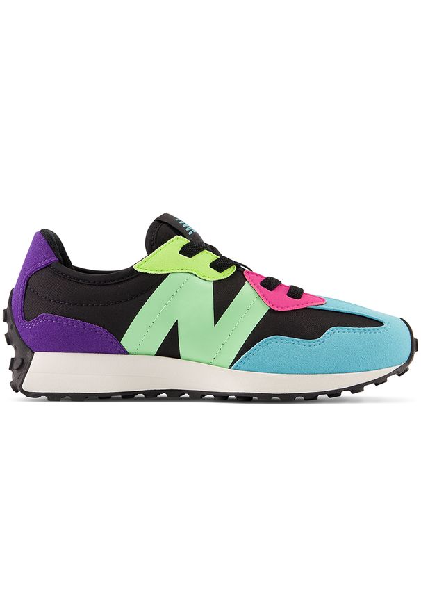 Buty dziecięce New Balance PH327CE – multikolor. Kolor: wielokolorowy. Materiał: guma, skóra, syntetyk, materiał, zamsz. Szerokość cholewki: normalna. Sezon: lato. Sport: turystyka piesza