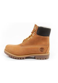 Buty trekkingowe Timberland Premium 6. Kolor: brązowy. Materiał: nubuk, skóra. Sezon: zima