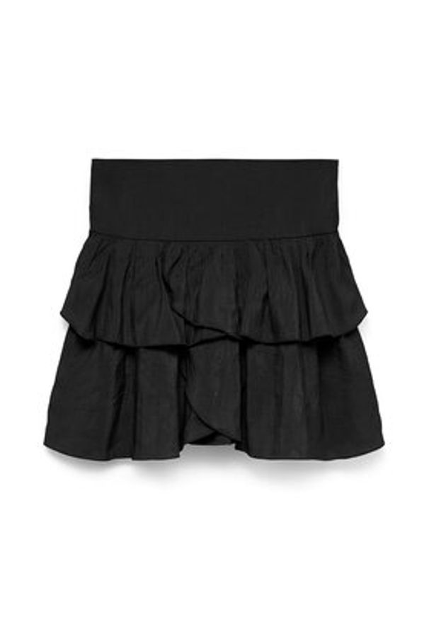 Vero Moda Spódnica mini Clara 10336425 Czarny Regular Fit. Kolor: czarny. Materiał: wiskoza