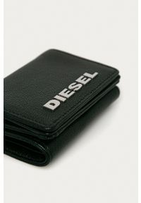 Diesel Portfel skórzany damski kolor czarny. Kolor: czarny. Materiał: skóra #4