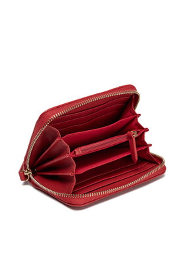 VALENTINO - Valentino Duży Portfel Damski Ocarina VPS3KK137R Czerwony. Kolor: czerwony. Materiał: skóra