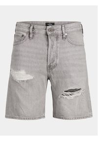 Jack & Jones Szorty jeansowe Jjichris 12253755 Szary Relaxed Fit. Kolor: szary. Materiał: bawełna