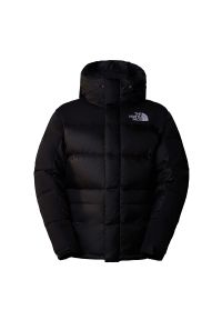 Kurtka The North Face Himalayan 0A4QYXJK31 - czarna. Kolor: czarny. Materiał: poliester, puch, nylon, materiał. Sezon: zima. Sport: turystyka piesza