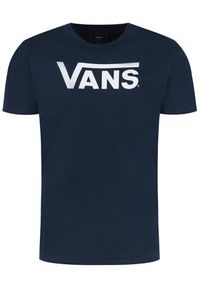 Vans T-Shirt Classic VN000GGGNAV1 Granatowy Classic Fit. Kolor: niebieski. Materiał: bawełna #4