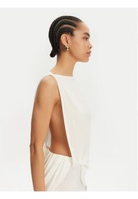 JACQUEMUS Sukienka wieczorowa La Robe Peplo Longue 25E251DR2302381 100 Biały Regular Fit. Kolor: biały. Materiał: wiskoza. Styl: wizytowy #4