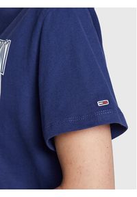 Tommy Jeans T-Shirt Varsity DW0DW14919 Granatowy Loose Fit. Kolor: niebieski. Materiał: bawełna