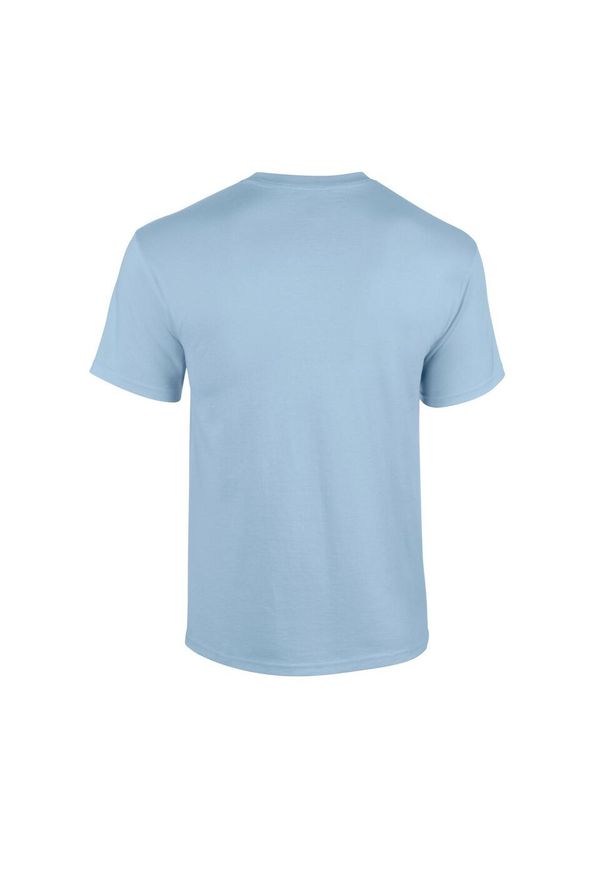 GILDAN - Ciężka Bawełniana Koszulka Unisex Dla Dorosłych. Kolor: niebieski. Materiał: bawełna. Sport: turystyka piesza