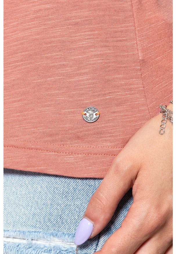 Mustang - MUSTANG T SHIRT DAMSKI Alexia C Print 1008940 8187. Wzór: nadruk