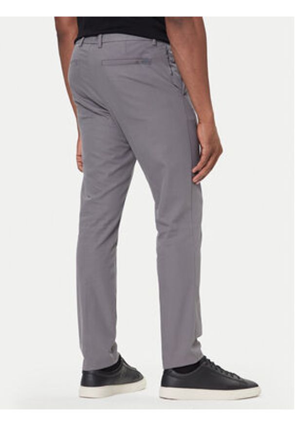 BOSS Chinosy P-Kaiton1 50543945 Szary Slim Fit. Kolor: szary. Materiał: bawełna