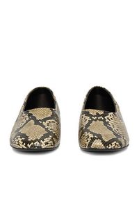 Gino Rossi - GINO ROSSI Baleriny EO-V2127-191 Beżowy. Kolor: beżowy. Materiał: skóra #4