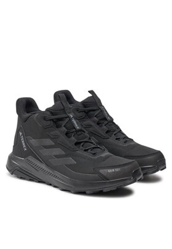 Adidas - adidas Trekkingi Terrex Anylander Mid Rain.Rdy ID0898 Czarny. Kolor: czarny. Materiał: mesh, materiał. Model: Adidas Terrex. Sport: turystyka piesza
