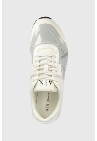 Armani Exchange sneakersy XDX085.XV421.K525 kolor szary. Nosek buta: okrągły. Zapięcie: sznurówki. Kolor: szary. Materiał: materiał #3