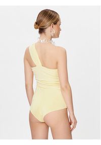 Patrizia Pepe Body 2M4307/J113-Y433 Żółty Slim Fit. Kolor: żółty. Materiał: wiskoza #5