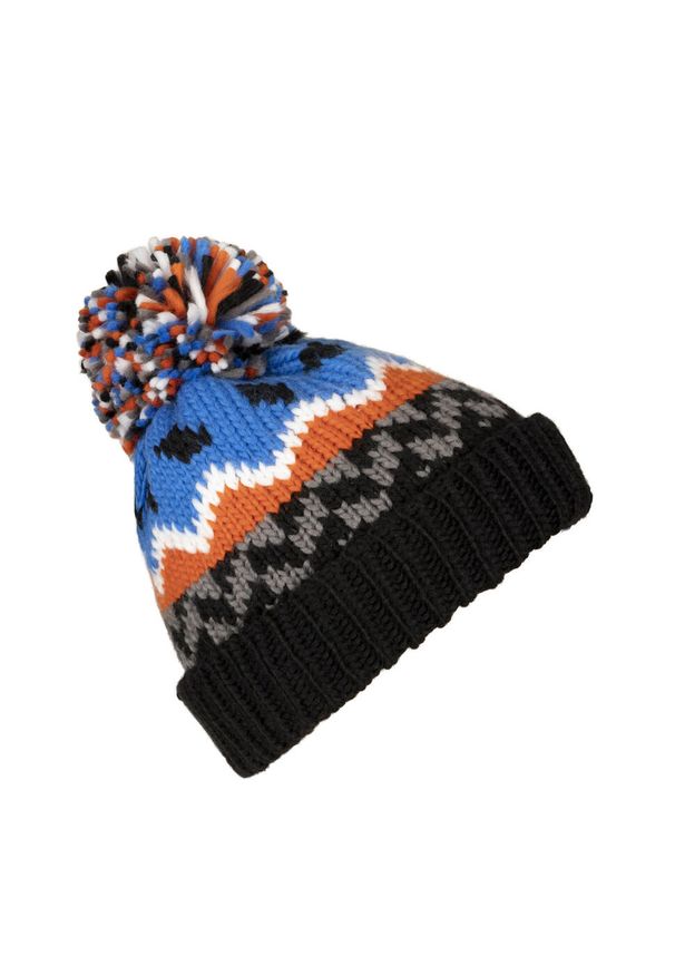 TRESPASS - Czapka Dziecięca Twiglet Chunky Knit Fleece Lined Hat. Kolor: niebieski. Sezon: zima. Styl: sportowy