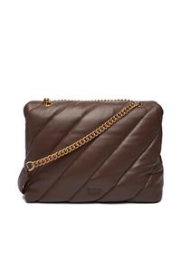 Pinko - PINKO Torebka Love Puff Big Cl AI 25-26 PLTT 100037 A0F2 Brązowy. Kolor: brązowy. Materiał: skórzane