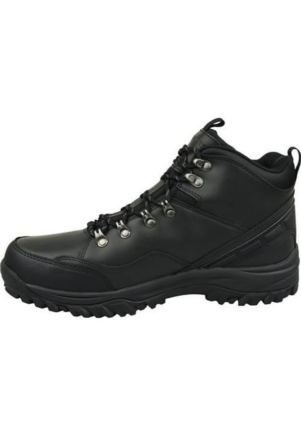 skechers - Buty trekkingowe męskie Skechers Relment. Zapięcie: sznurówki. Kolor: czarny. Materiał: tkanina, materiał, skóra, syntetyk. Szerokość cholewki: normalna