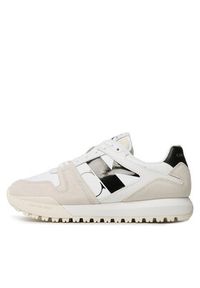 Calvin Klein Jeans Sneakersy Toothy Run Laceup Low Lth Mix YM0YM00744 Biały. Kolor: biały. Materiał: materiał. Sport: bieganie #3