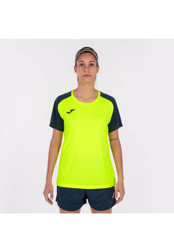 Koszulka do piłki nożnej damska Joma Academy IV. Kolor: niebieski, wielokolorowy, żółty. Sport: piłka nożna