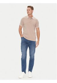 JOOP! Jeans Polo 15 JJJ-02Ambrosian 30045619 Beżowy Modern Fit. Typ kołnierza: polo. Kolor: beżowy. Materiał: bawełna