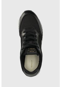 GANT - Gant sneakersy Bevinda 24537675.G00 kolor czarny. Nosek buta: okrągły. Zapięcie: sznurówki. Kolor: czarny. Materiał: materiał, skóra, guma, włókno. Obcas: na platformie #4